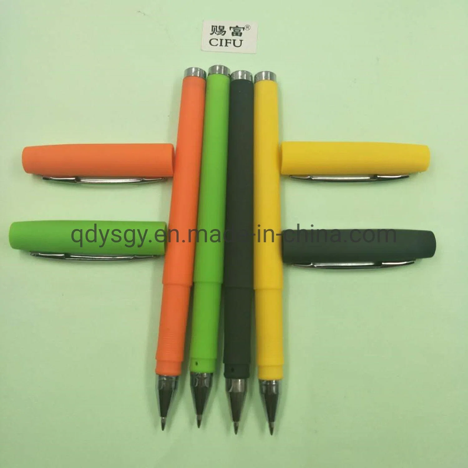 Office Supply Gel Pen with Stainless Clip