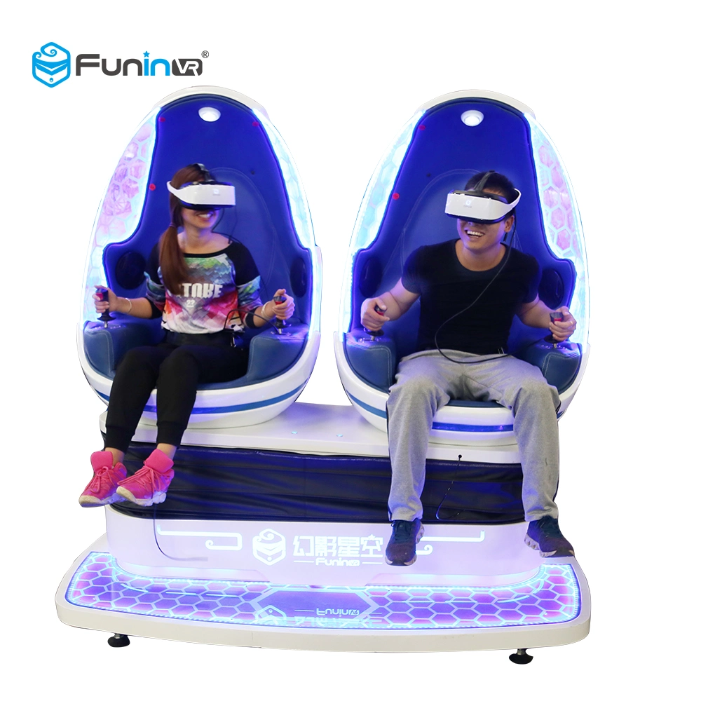 Virtual Reality Egg Two Seats Vr 9d Cinema Motion Chair Simulator