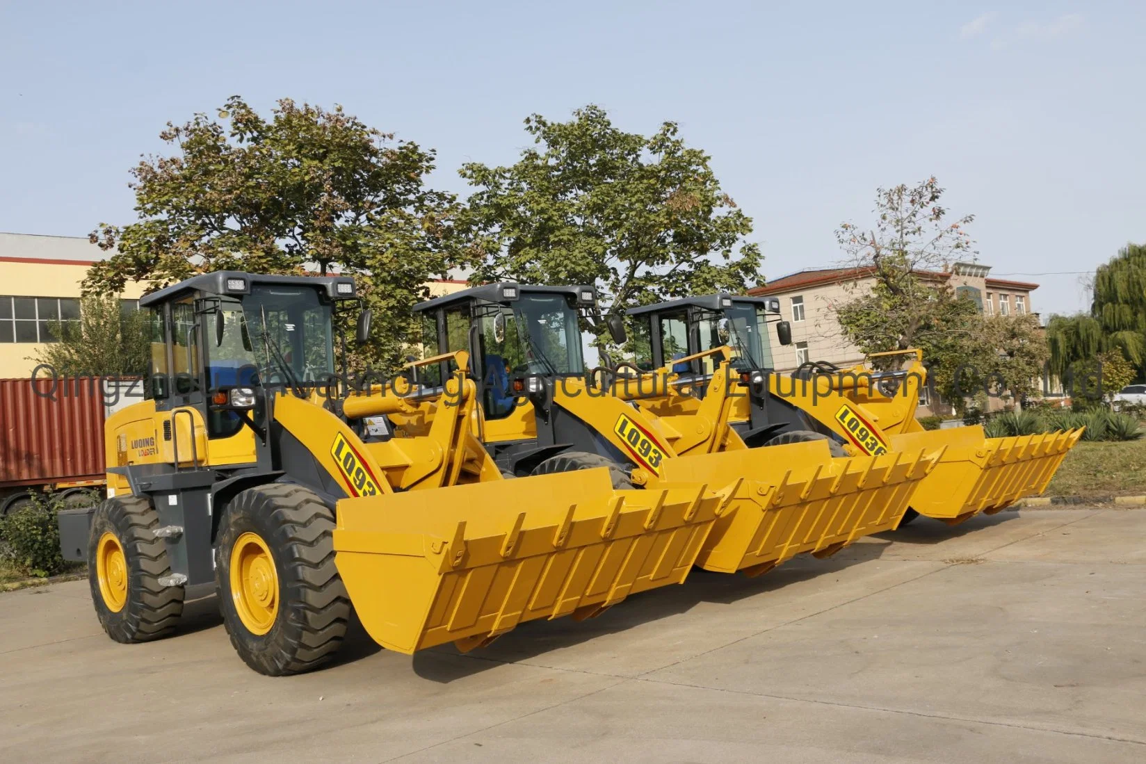 Small Middle Big 3 Tons Rated Load Shovel Wheel Loader 936 938 with Side Shift Pallet Fork&Flat Clamp&Curved Bucket&Joystick&Air Conditioner