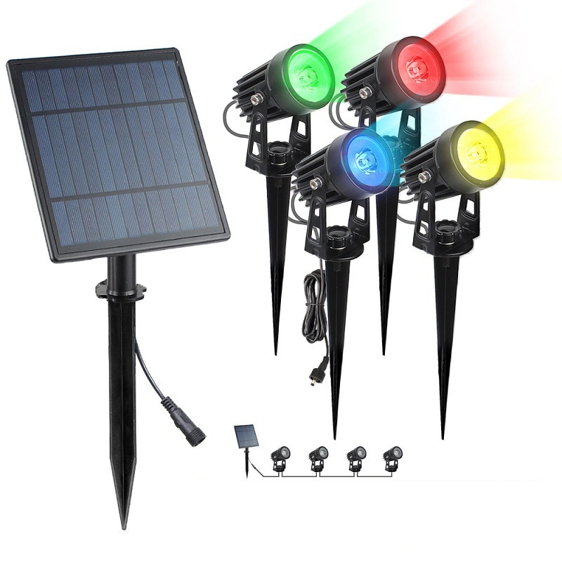 Hook OEM 2022 Nuevo Solar Flood Fairy Seguridad Stud camino Panel de pared sensor de movimiento luces de jardín alimentadas lámpara impermeable exterior