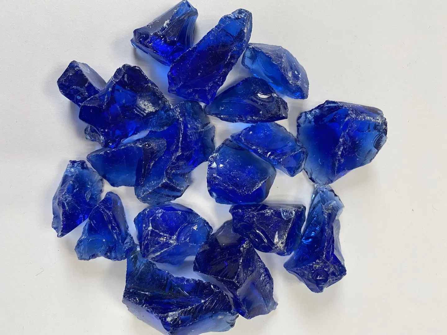 Cobalt Blue Landscape Glass Rock Glass Stone for Gabion Decorative