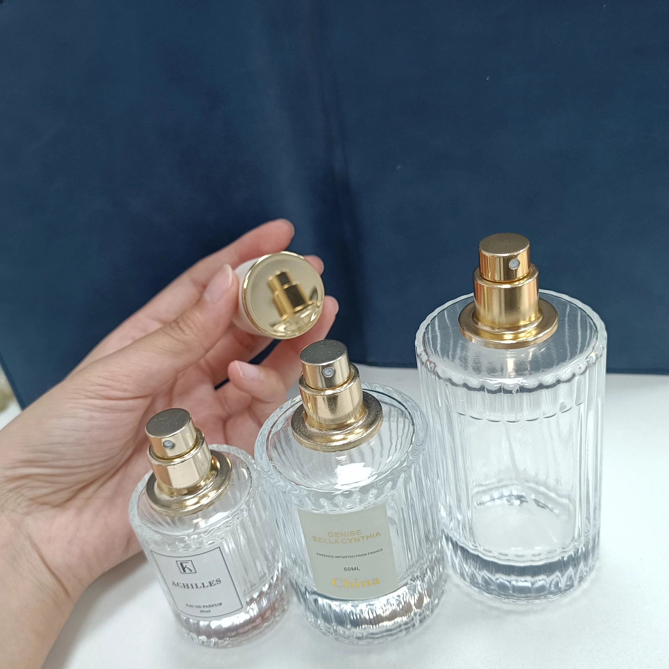 30/50/100ml Empty Glass Perfume Bottle Clear Women Mist Sprayer Cosmetic Container Atomizer Fragrance Bottle