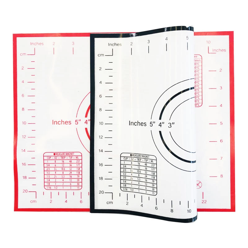 Food Grade High Temperature Resistance 60*40cm Silicone Pastry Mat