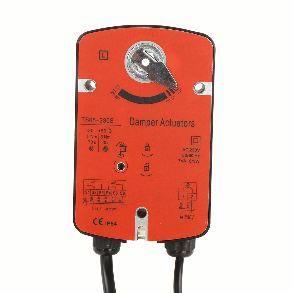 HVAC System 5nm on/off Type Fire Smoke Damper Actuator Like Belimo Motor Blf