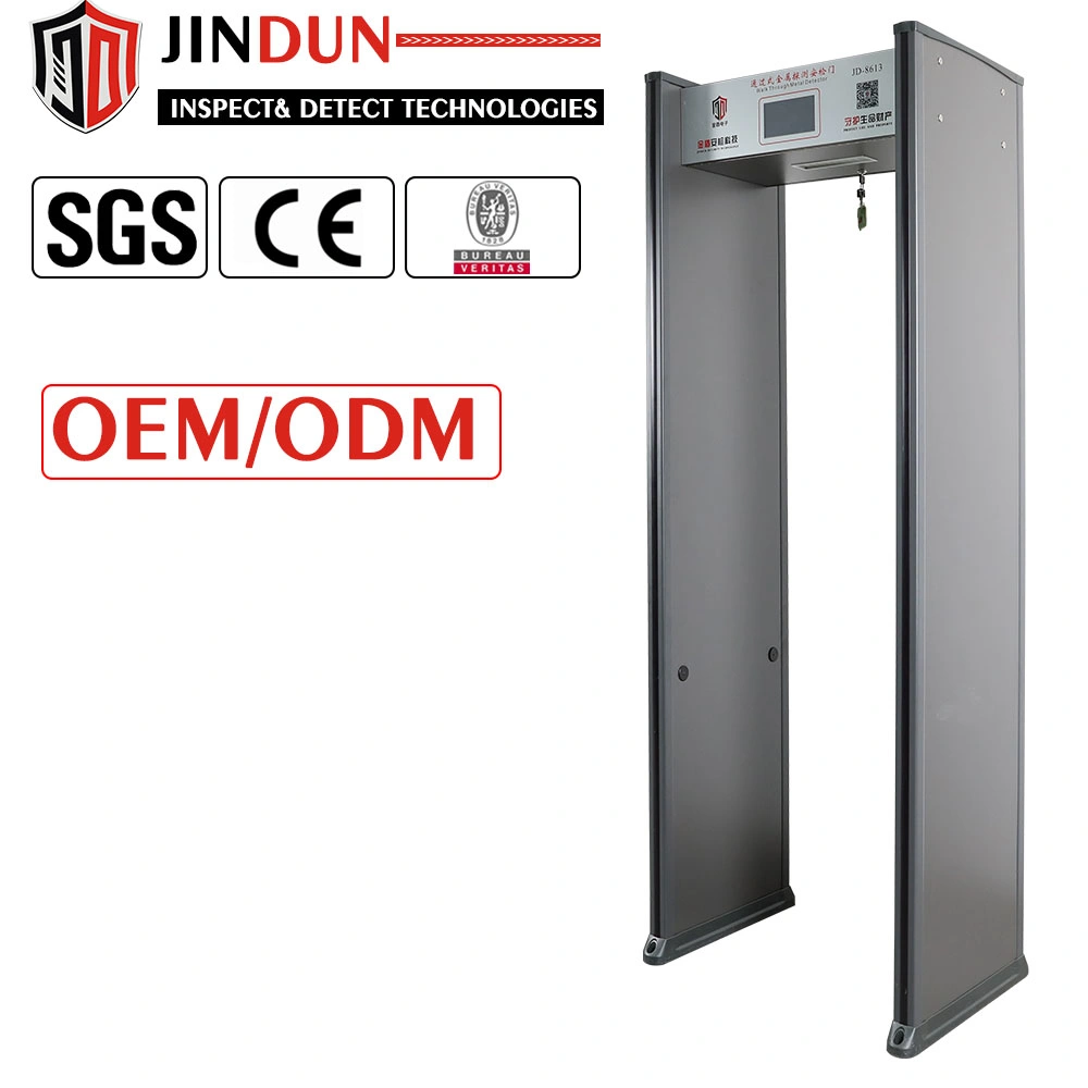 Security Door Portable 6 Zones Walk Through Metal Detector