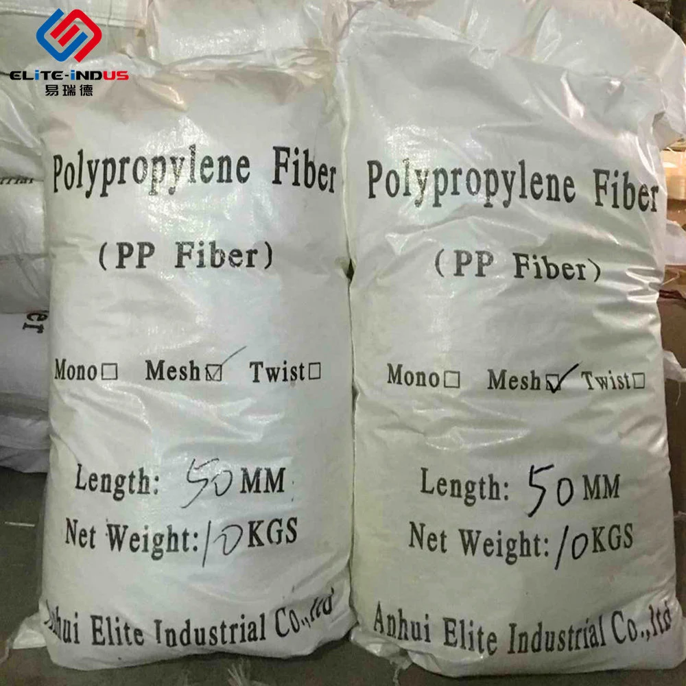 Extrusión de malla de polipropileno Fibrillated forma micro fibra Ploymer