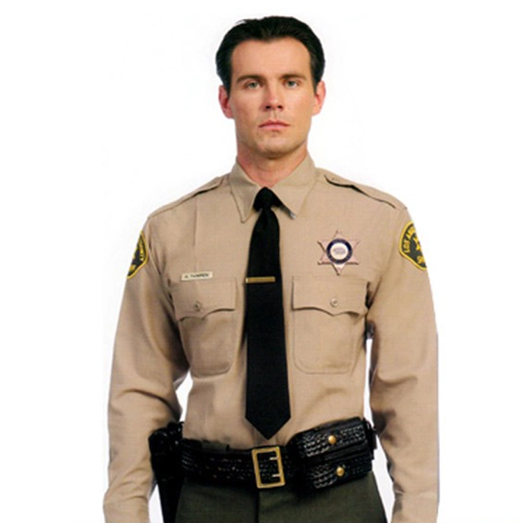 Baumwolle Kurzarm Flughafen Hotel Security Guard Uniform Shirts für Männer