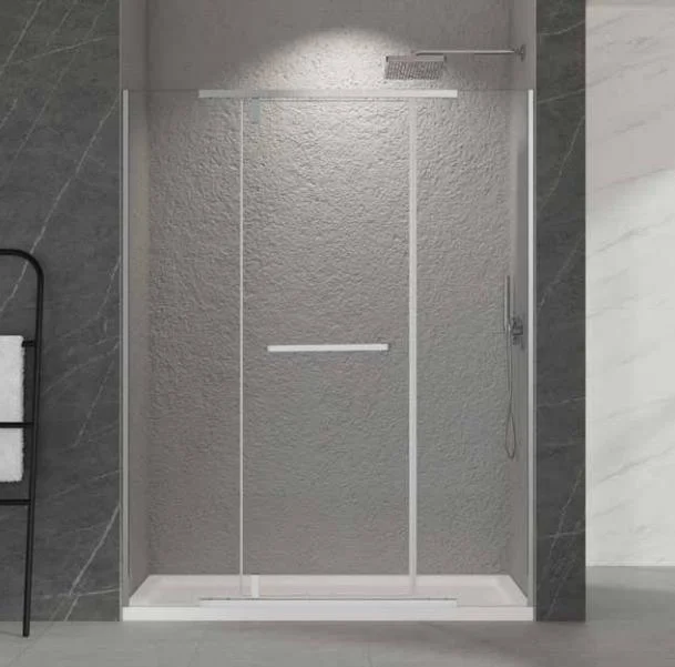 Simpe Shower Rooms 8mm Tempered Glass Shower Soft Close Sliding Door Bathroom Enclosure