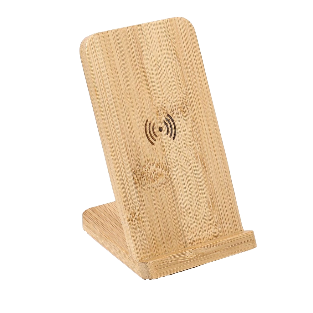 Neues Geschenk Bamboo Telefon Wireless Charger Mobile Holder Promotion Weihnachten Geschenk