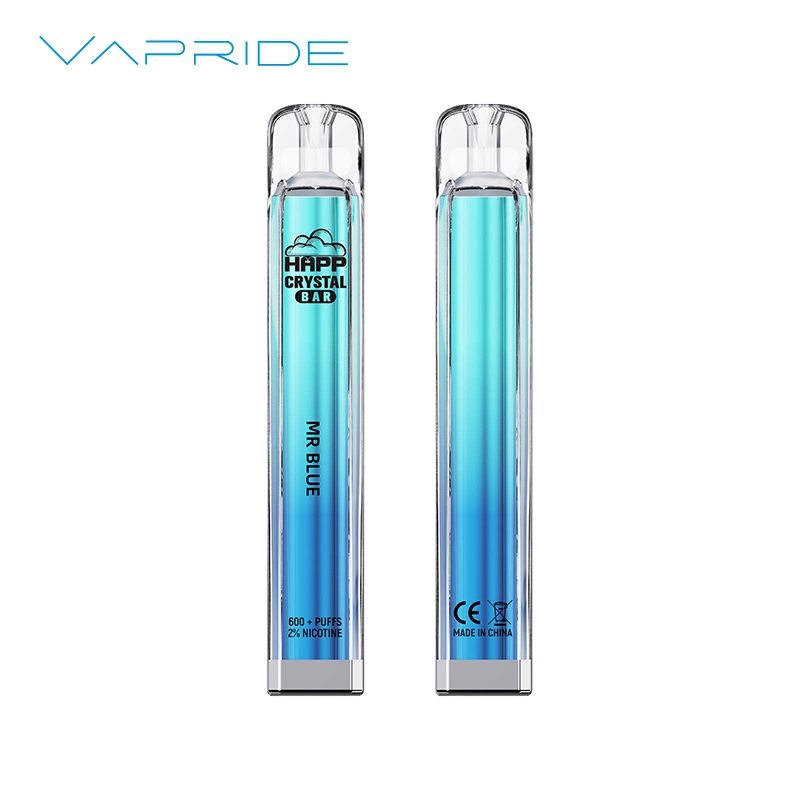 Vapride Crystal Bar 600 Puffs 20mg Nicotine Vape Pen Disposable/Chargeables
