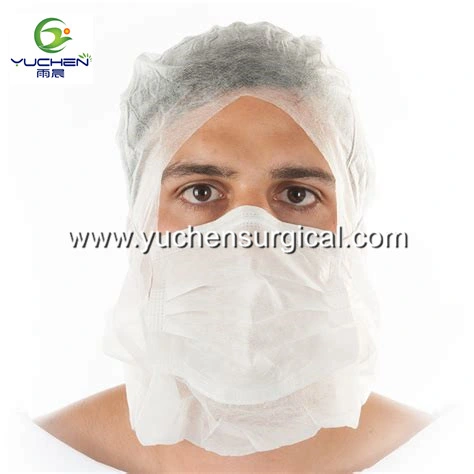 Protective Balaclava Hood Nonwoven Head Cover Disposable Astra Cap