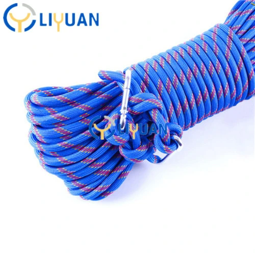 Hot Sale Braided Nylon Static Kern Mantle Climbing Rope Outdoor Static