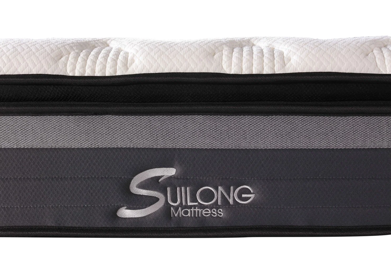 Lujo Ice-Silk Top-Rated Almohada de tela de látex colchón de muelle de bolsillo Mini