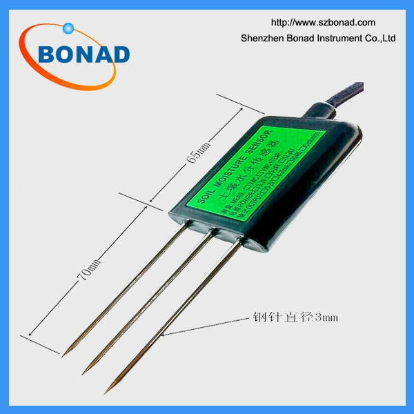 Schnelltest Bodenfeuchte- und Temperatursensor mit 3 Sonde Kopf