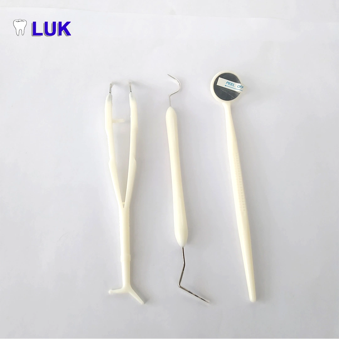 Venta caliente esteriliza instrumento Dental Kit de examen (3 en 1)