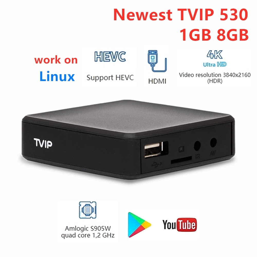 Tvip Ott IPTV Linux Set Top Box Smart 4K TV Box