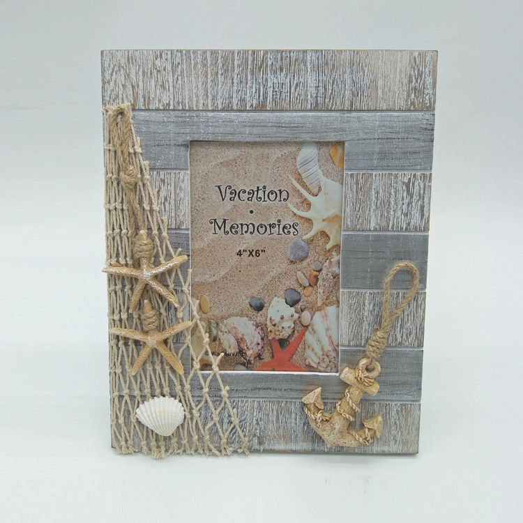 Wholesale/Supplier Souvenir Nautical Picture Frame Beach Wood MDF Photo Frames