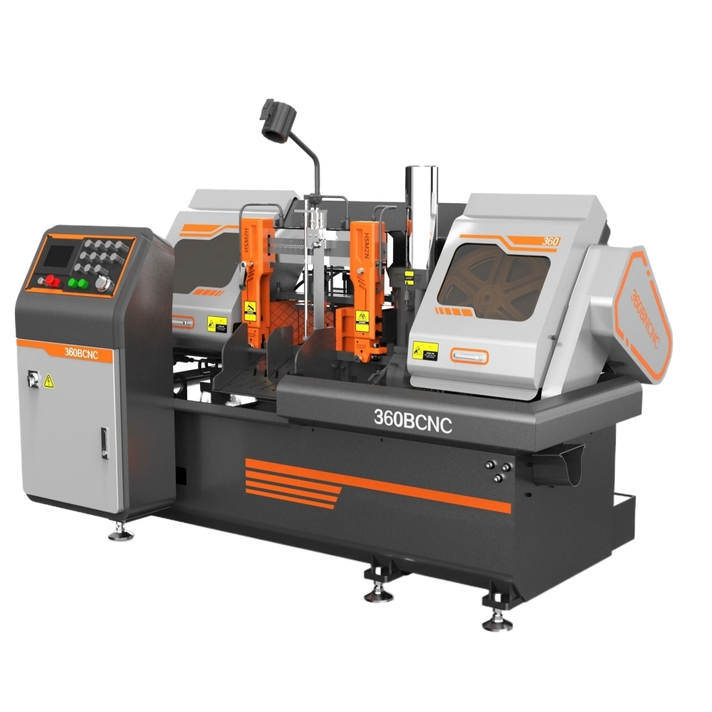 Serra de banda metálica industrial vertical horizontal com aprovação CE CNC Máquina de corte de banda automática controlo PLC fabricado na China