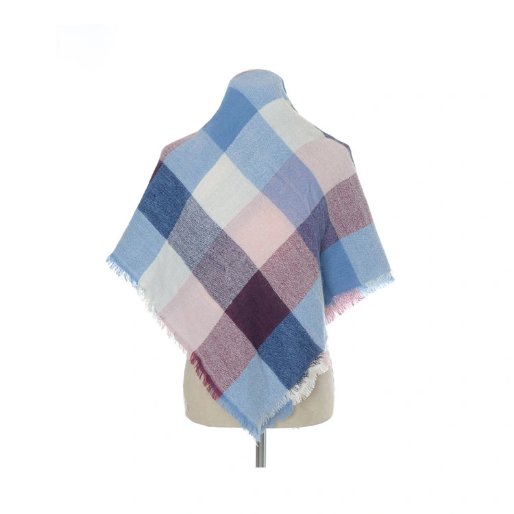 Europe Fashion Elegant Plaid Ladies Imitate Cashmere Scarf