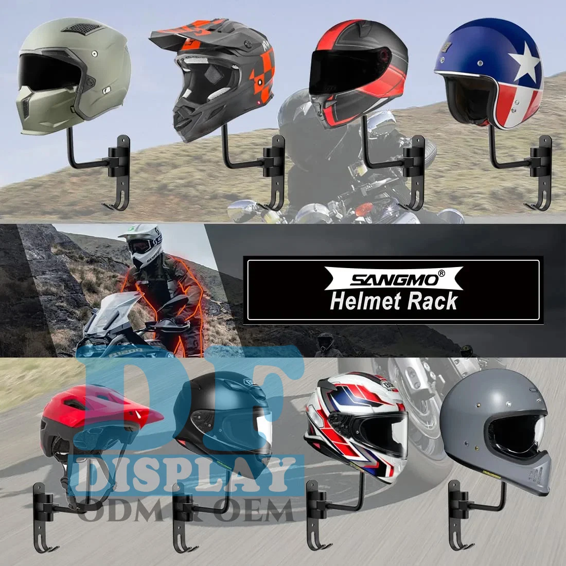 Accesorios de moto CASCO CASCO, titular de la percha de Pared Rack gancho para abrigos, sombreros, gorros