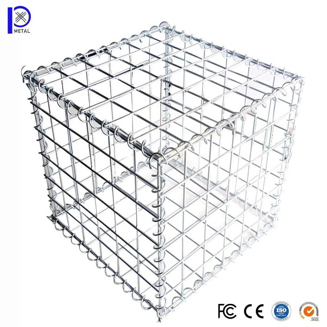 Pengxian 2X2 Galvanized Cattle Welded Wire Mesh Panel China Suppliers 1000 X 300 X 300 mm Welded Gabion Wall Used for Gabion Basket Wall