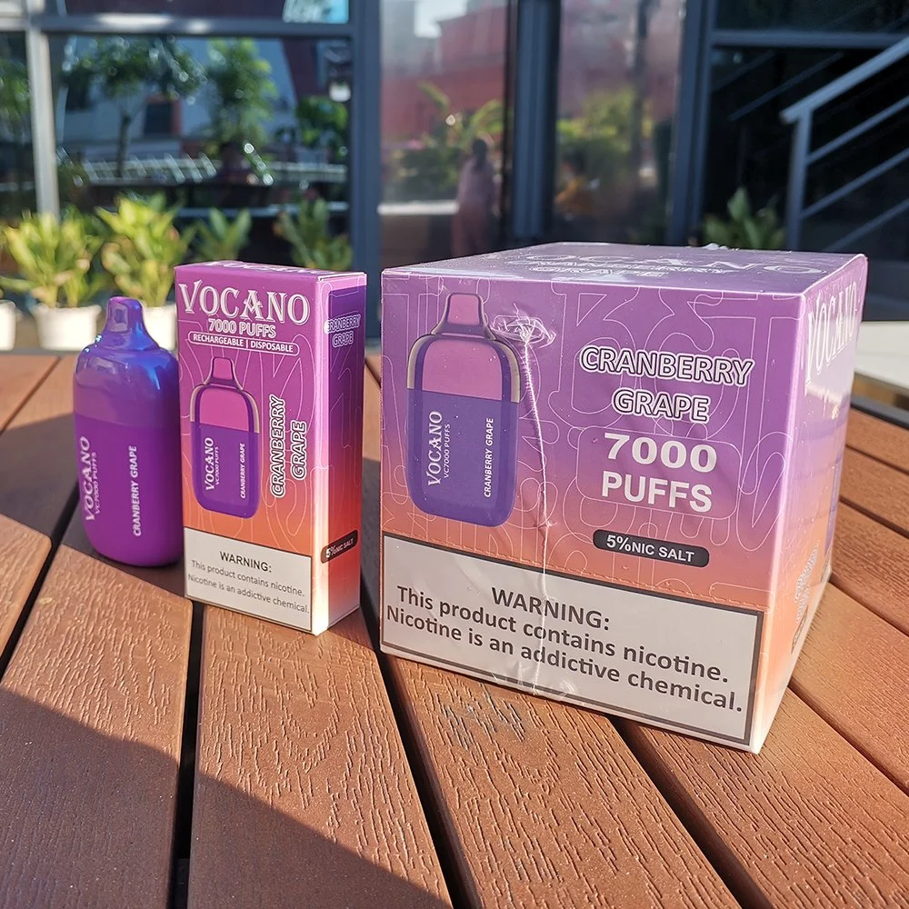 Vocano original VC7000 Los cigarrillos electrónicos desechables con batería recargable de tipo de carga C