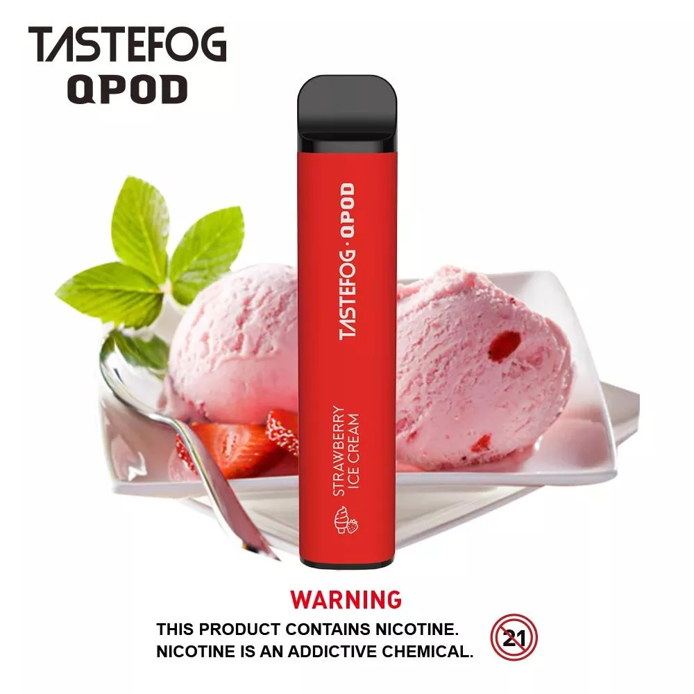 Venda por grosso Tastefog Qpod Vape descartáveis Pen 2000 Puff e cigarro