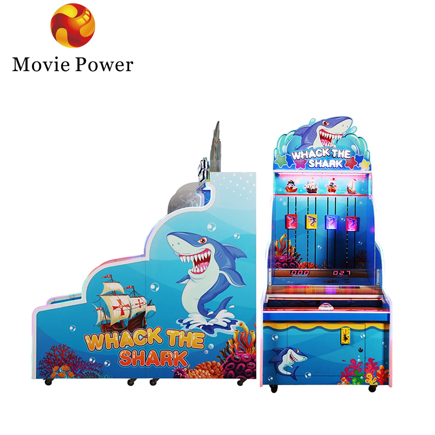 Whack The Shark Games Competition Arcade Games Machine for Kids Lottery Machine