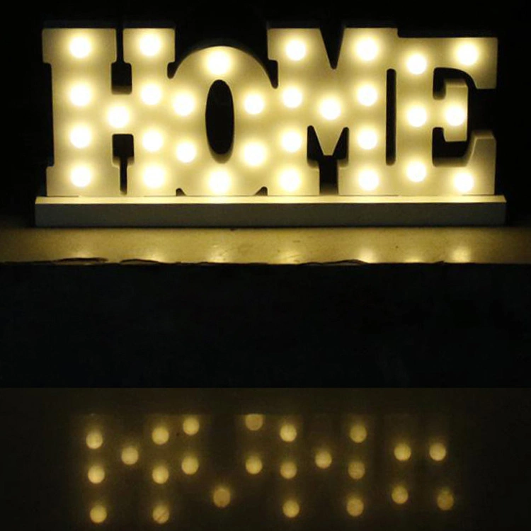 Letras del alfabeto LED LED Lámpara de decoración para la decoración del hogar