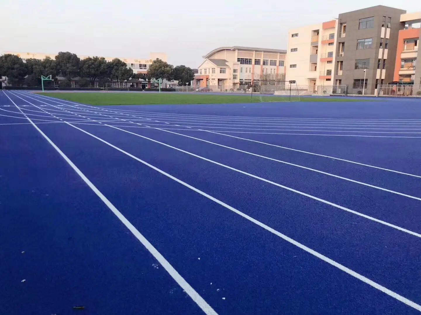 Atletismo caucho sintético caucho de running pista de goma para el estadio