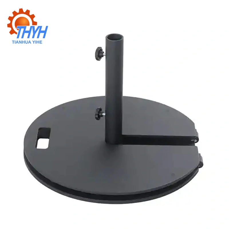 Customized Fade Resistant Waterproof Fabric Deluxe Hanging Cantilever Patio Bases Outdoor Furniture Umbrella Base Stand