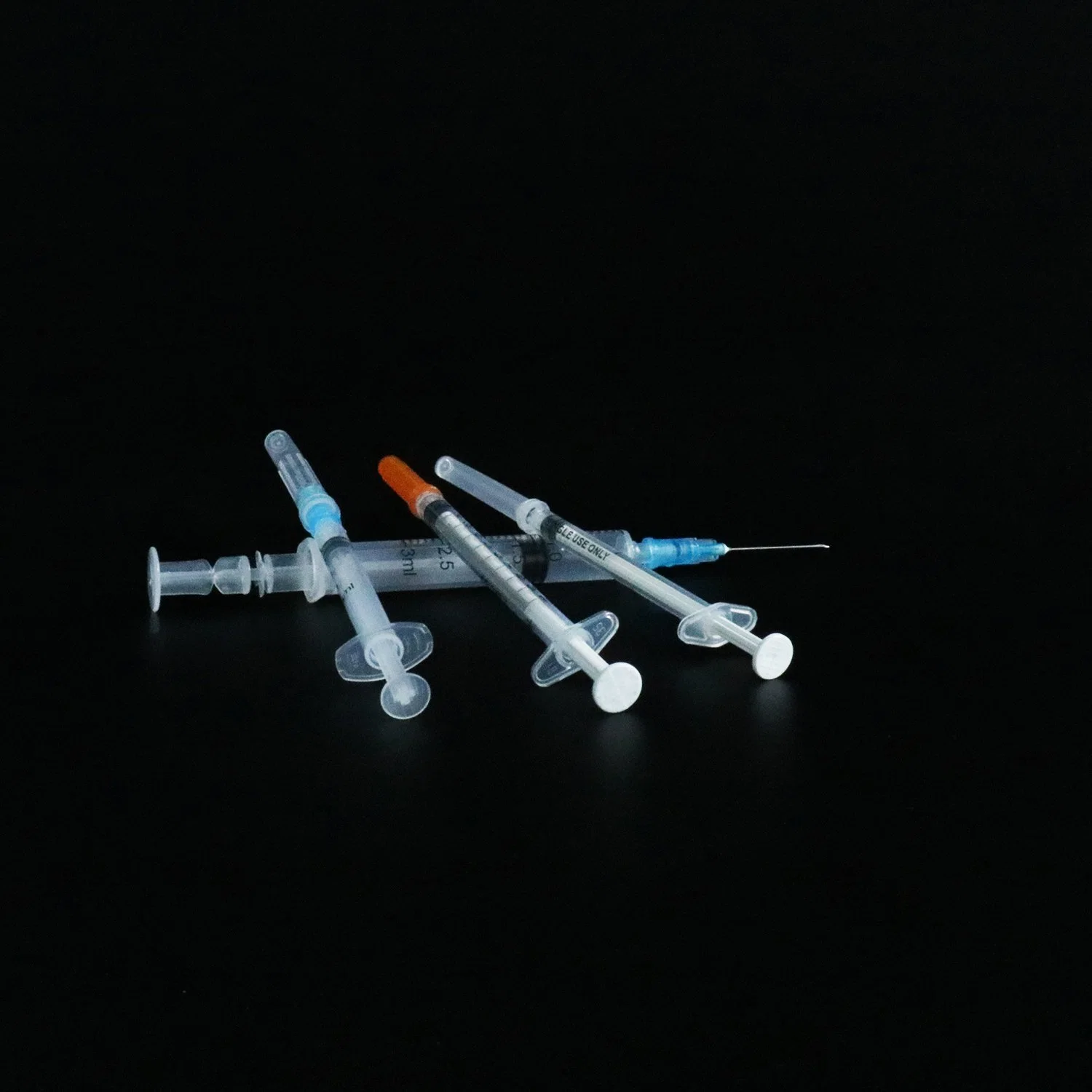 Material médico granulado Disposable Safety Injection insulina Sterile Syringe Vaccine Seringa
