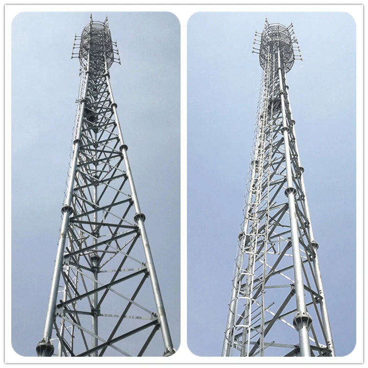 Self Supporting Steel Lattice 3legged or 4 Legged Angle Steel and Steel Tubular Communication Telecom Antenna Tower