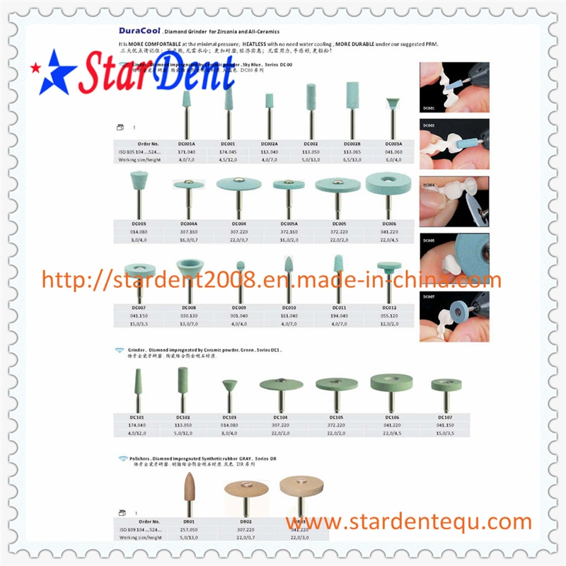 Diamond Grinder/Duracool Diamond Dental Polishing Dental Zirconia Ceramics