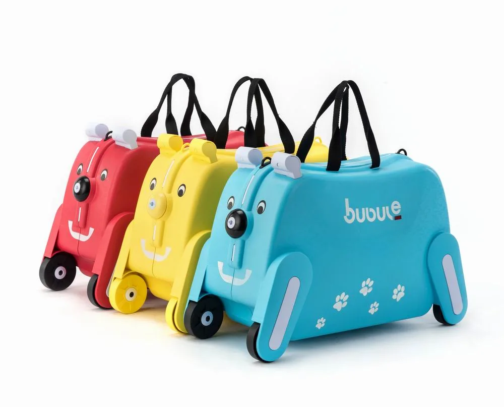 Bubule Dog Design Kids Toy Luggage Box Bags Light Weight Child Lock Suitcase School Trolley Bag