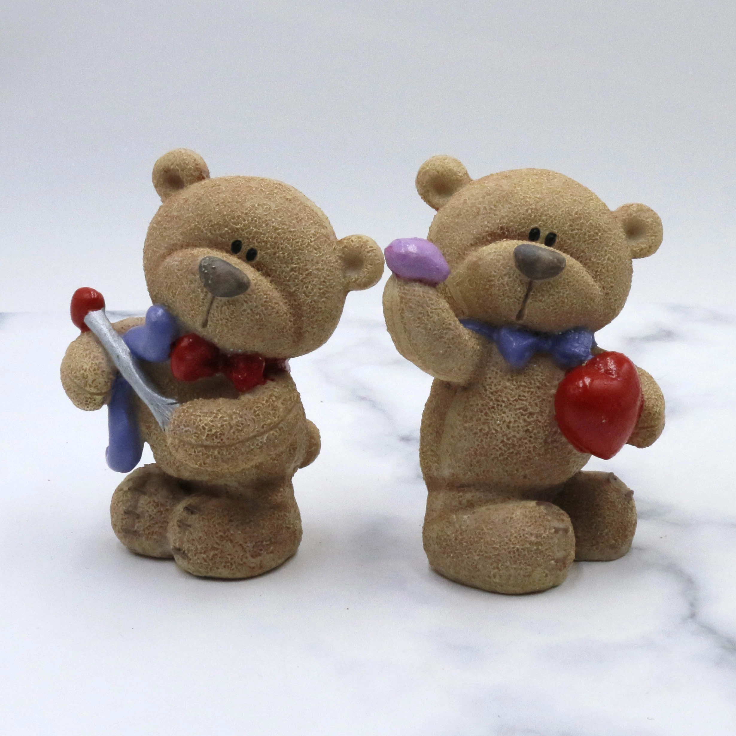 Statue de résine de Noël personnalisée Bear quelques cadeaux de mariage d'ornement