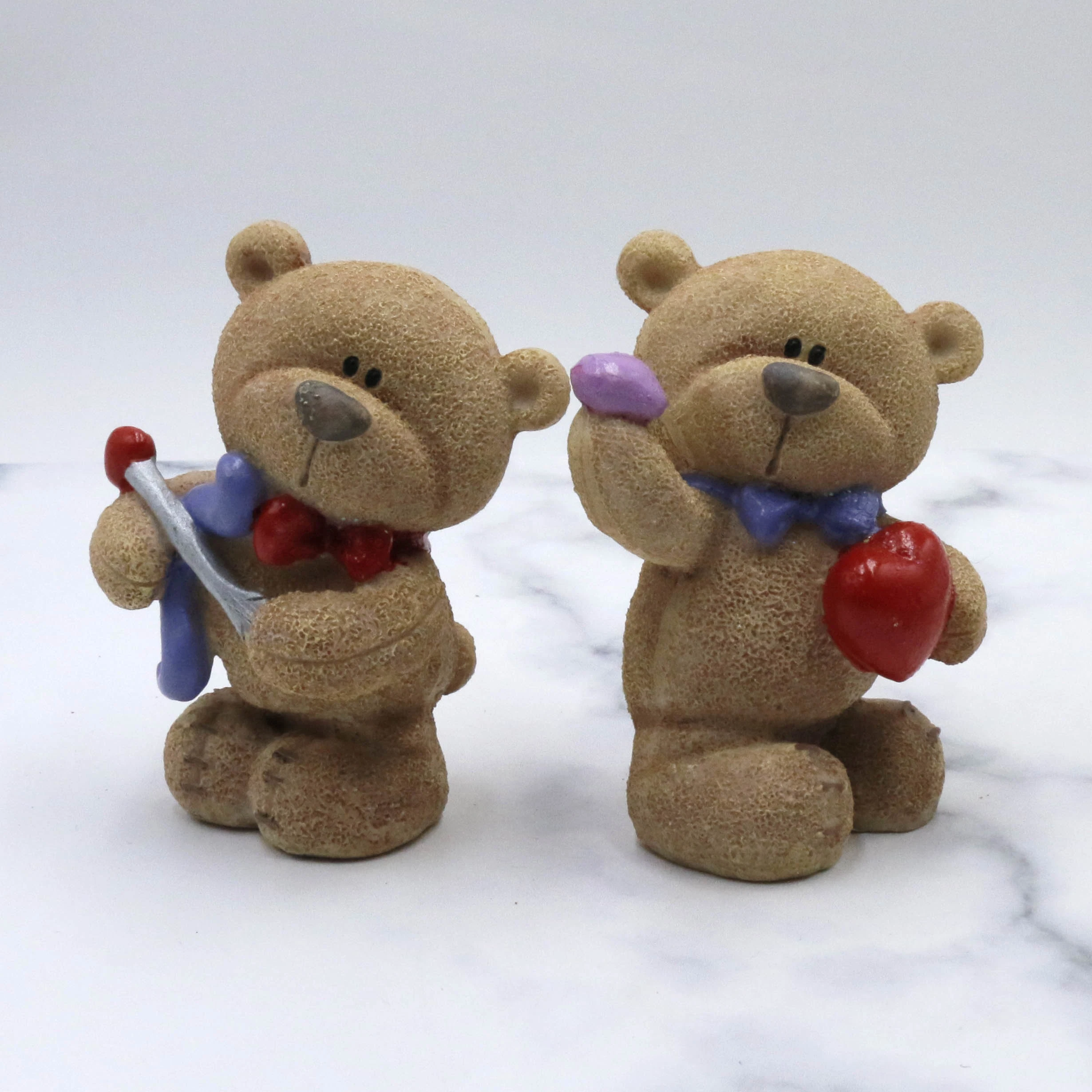 Custom Christmas Resin Statue Bear Couple Ornament Wedding Gifts