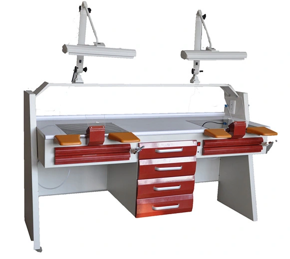 El metal de acero inoxidable equipos dentales de laboratorio dental Workbench Tabla