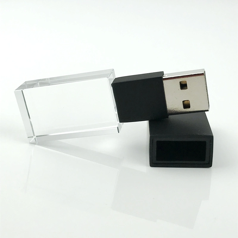 Nuevo y elegante unidad flash USB de cristal