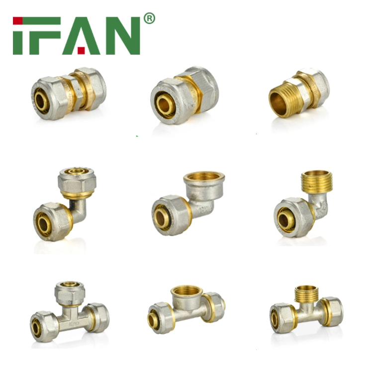 Ifan Customization Pex Brass Compression Fittings 20-32mm Pex Pipe Fittings