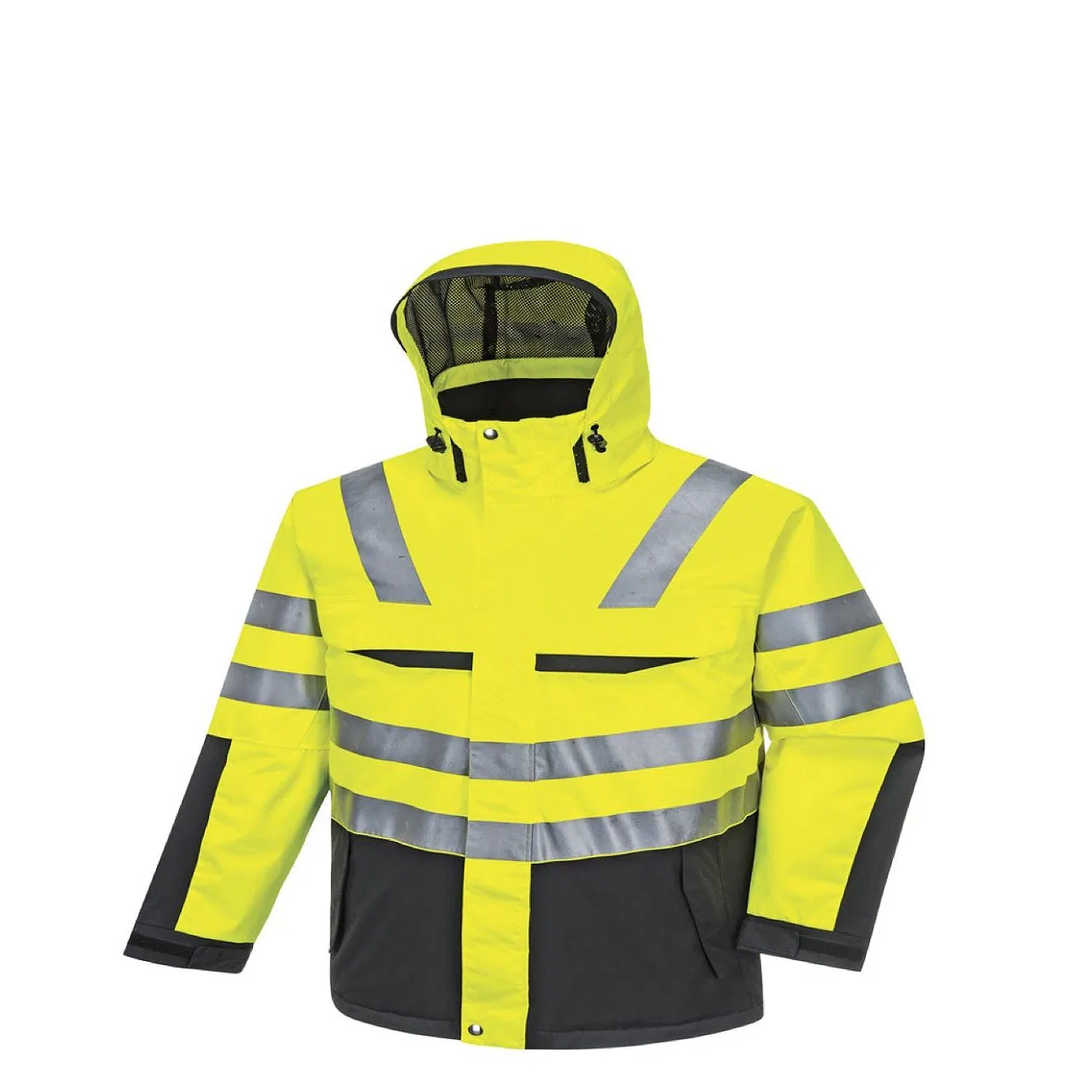 Suit Long Sleeve Safety Reflective Solid Color Workshop Wear Resistant Work Wear