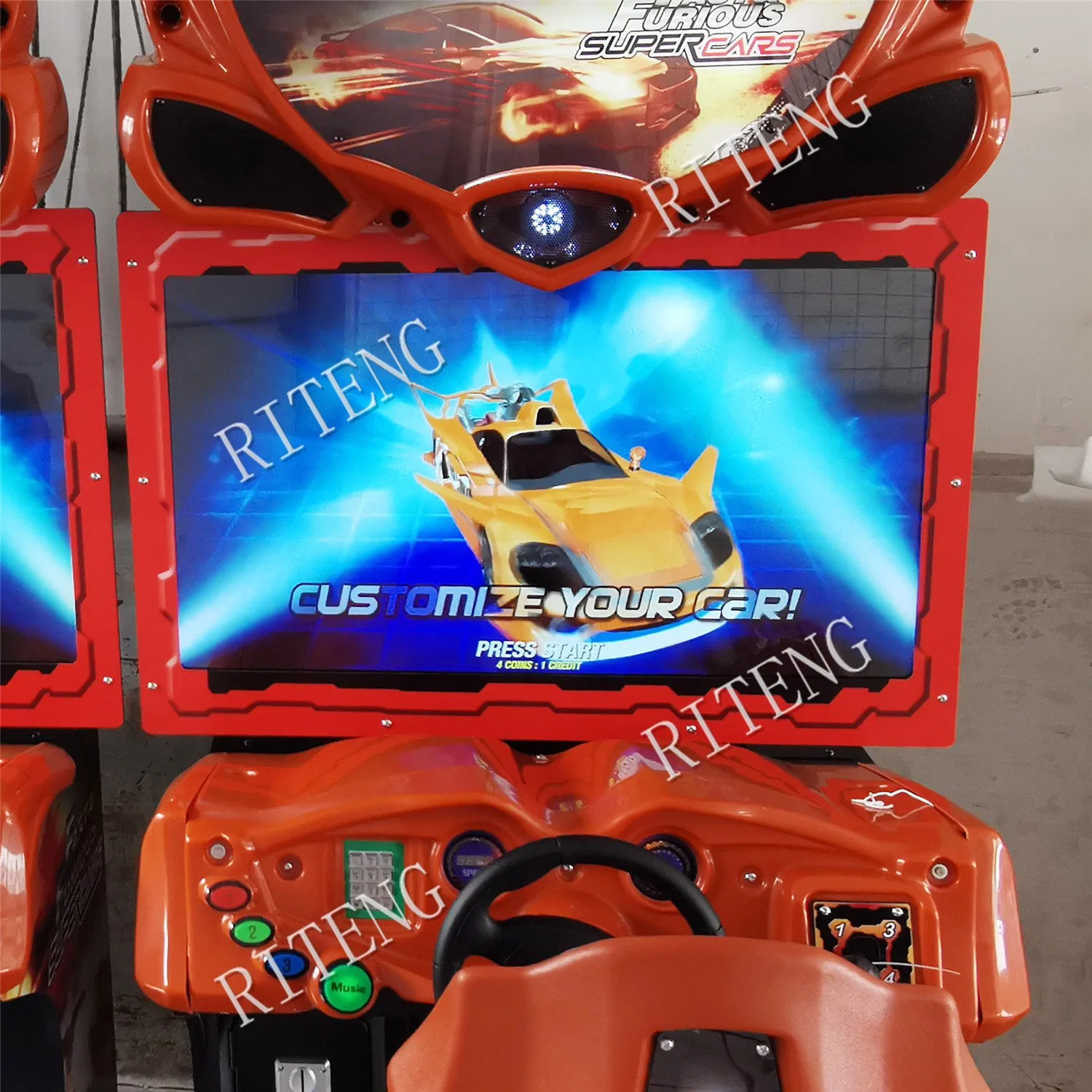 Coin Operated 42" HD LCD Car Racing Simulator Car Race Game Machine