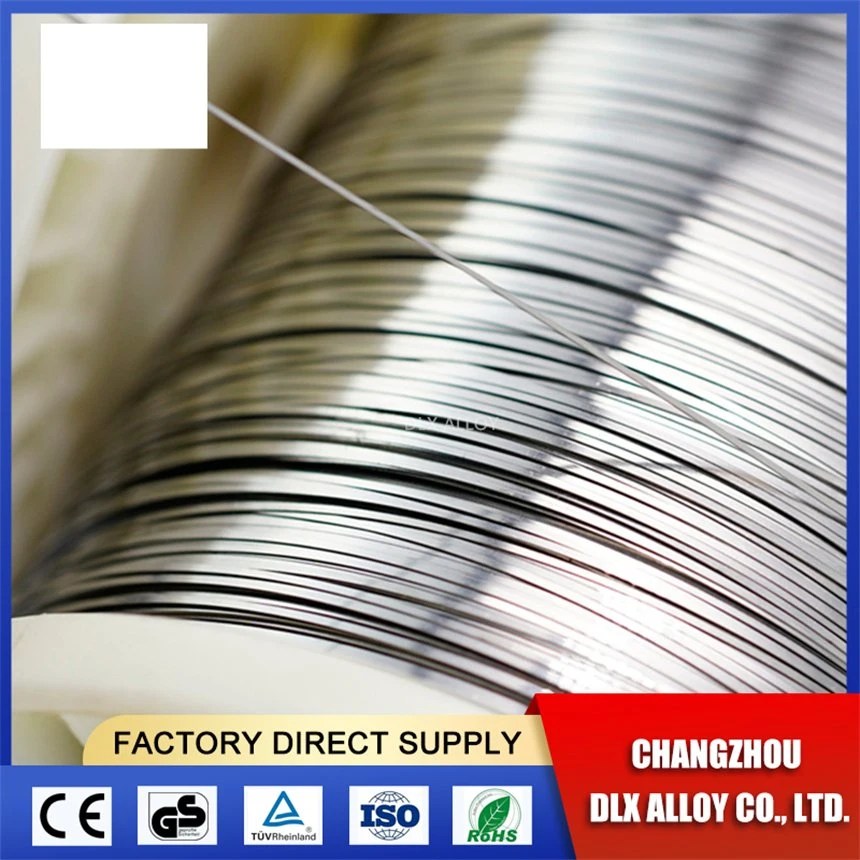 Electric Heating Resistance Alloy Ni70cr30 Cr10ni90 Nicr 20/80 Falt Ribbon Wire
