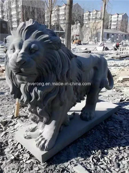 Natural Garden Stone Carved Outdoor or Indoor Marble/Granite Lion Sculpture