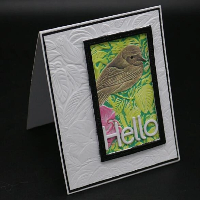 3D Bird Brach Embossing Folder for Card Making