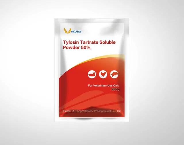 Veterinary Pharmaceutical Chemical 50% Tylosin Tartrate Soluble Powder to Treat Chronic Respiratory Diseases