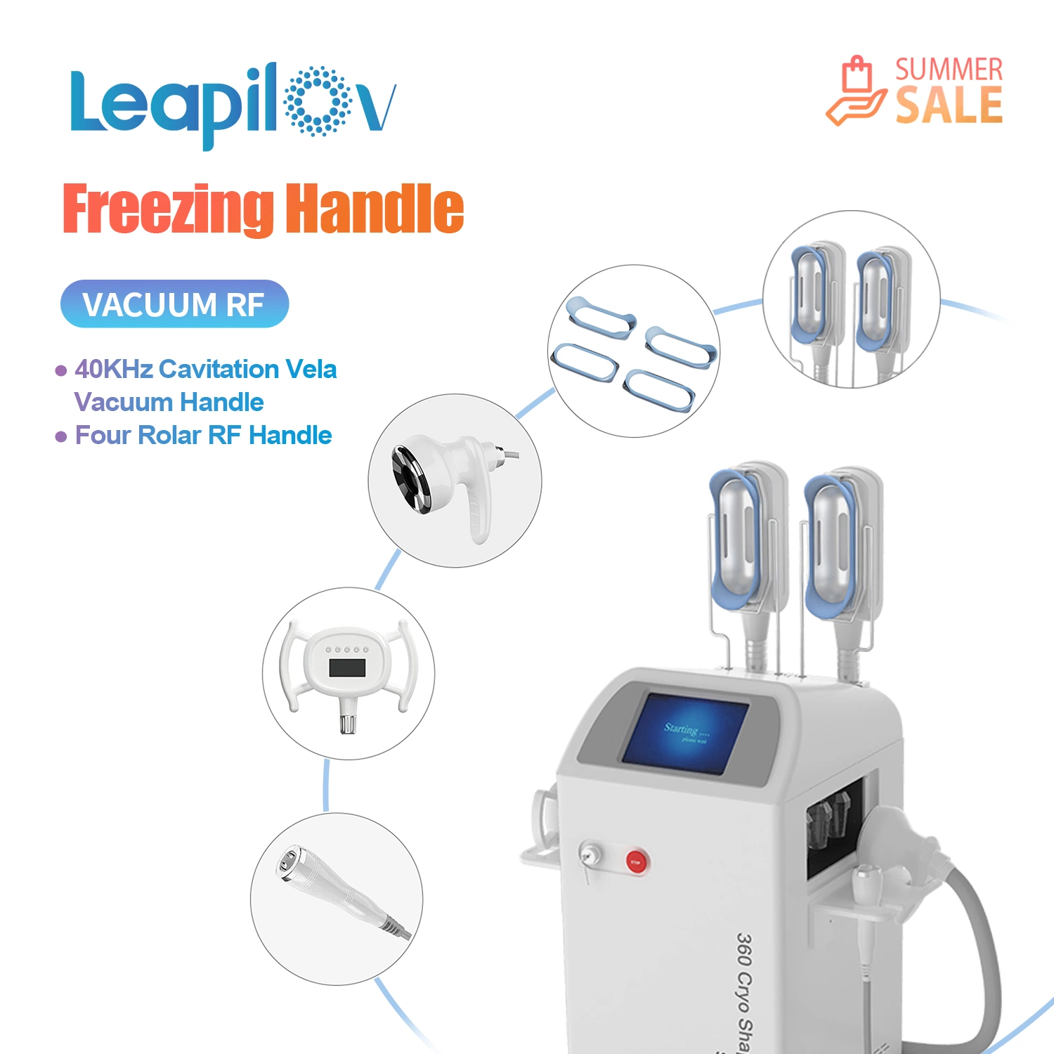 2023 Multifunction Hot Sale 360 Cryolipolysis Body Slimming Fat Freezing Machine Cryo Beauty Salon Equipment