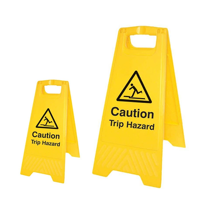 Customized Yellow Wet Floor Warning a-Frame Caution Sign Board