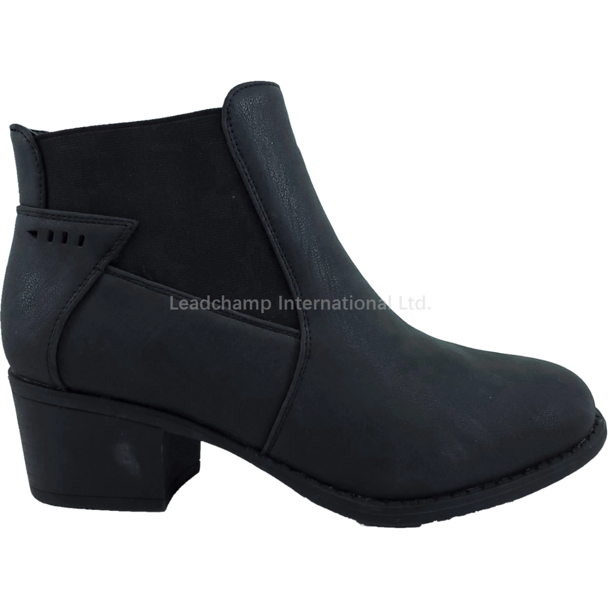 Comfort Ankle Lady Boot Slip-on PU Casual Shoes Chelsea Lady Boot