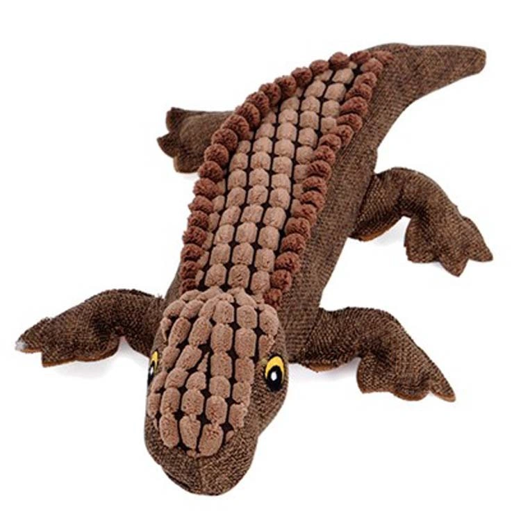 Simulation Crocodile Squeaky Dog Toy for Small Large Dogs Puppy Chew Toy Pet Dog Plush Bite Resistant Toys